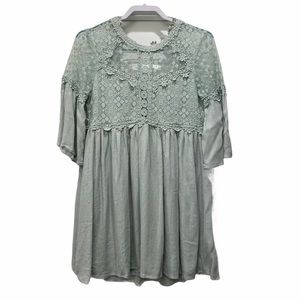 UMGEE Light Green 3/4 Sleeve Dress Size Small